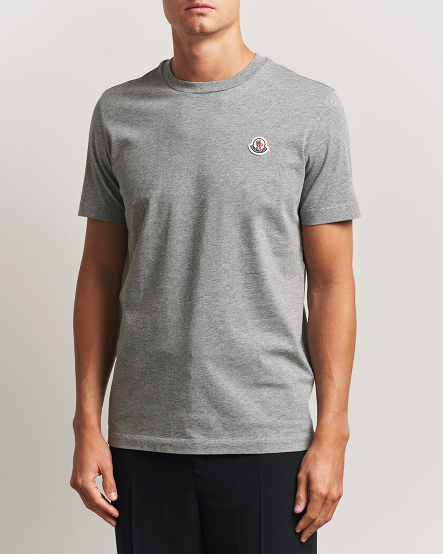 Herr | T-Shirts | Moncler | 3-Pack Logo T-Shirts Black/White/Grey