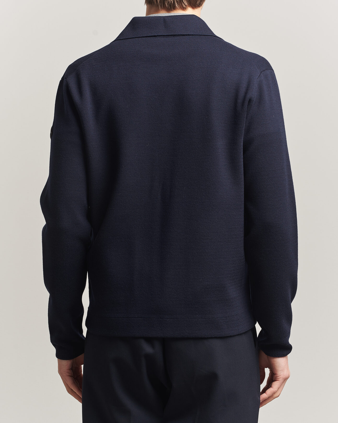Herr | Tröjor | Moncler | Zip Wool Cardigan Navy