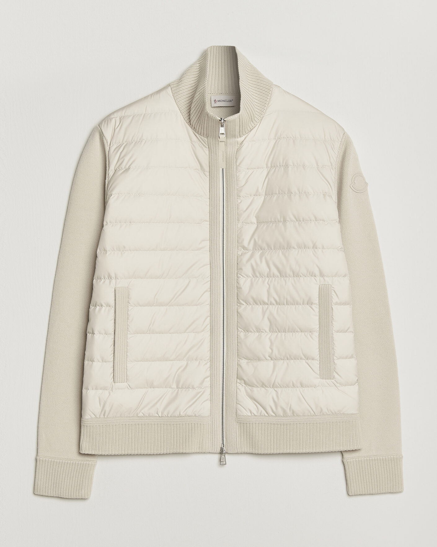 Herr | Jackor | Moncler | Luxury Hybrid Zip Cardigan Off White