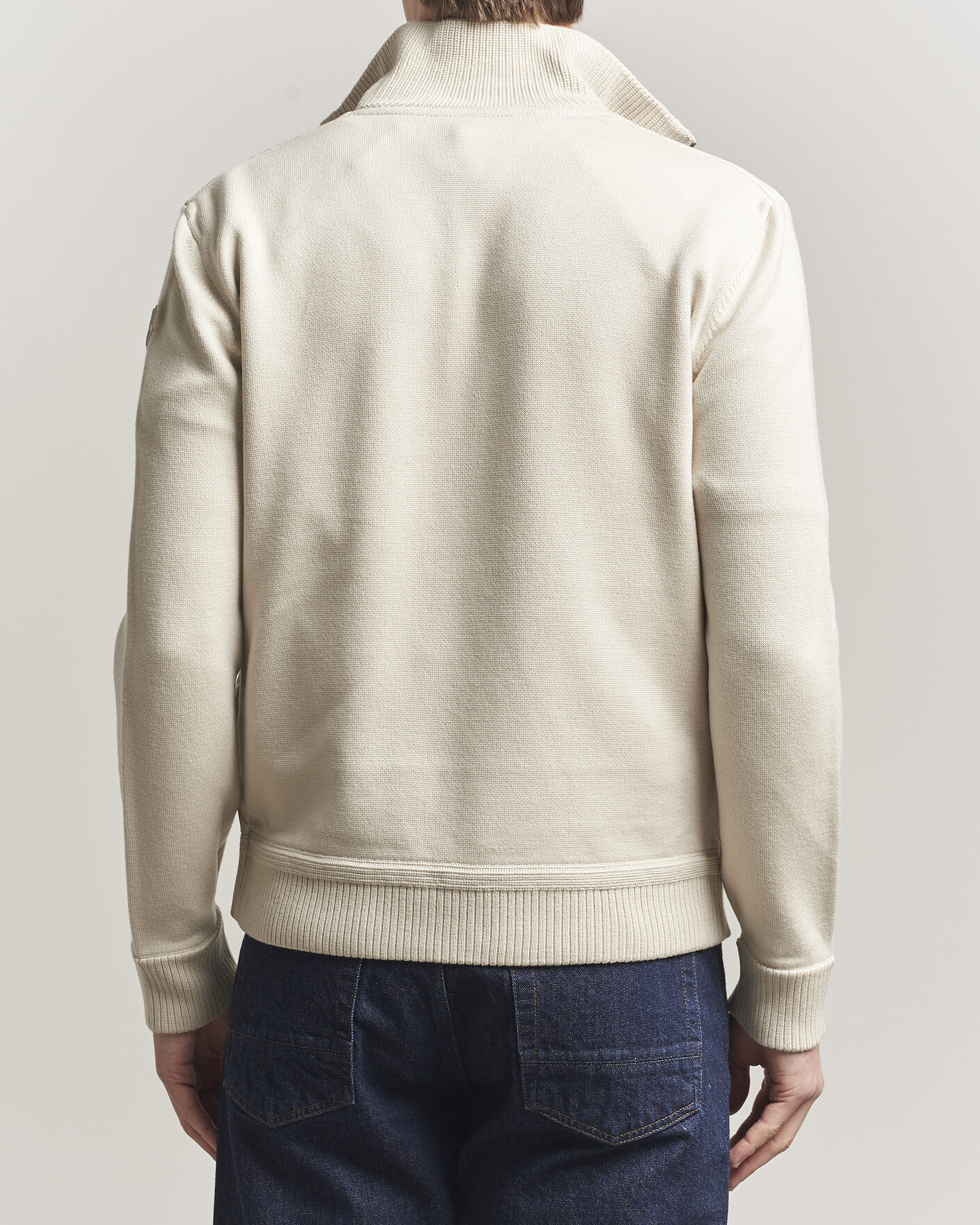 Herr | Jackor | Moncler | Luxury Hybrid Zip Cardigan Off White