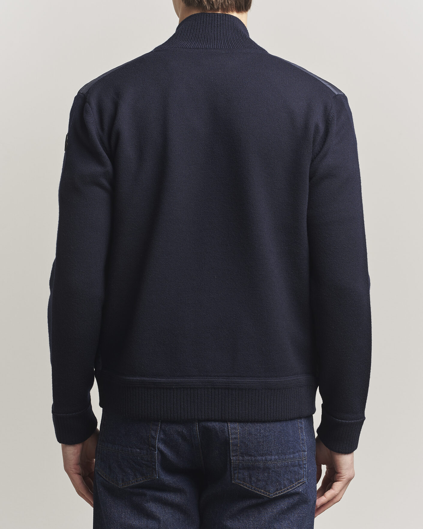 Herr | Jackor | Moncler | Luxury Hybrid Zip Cardigan Navy