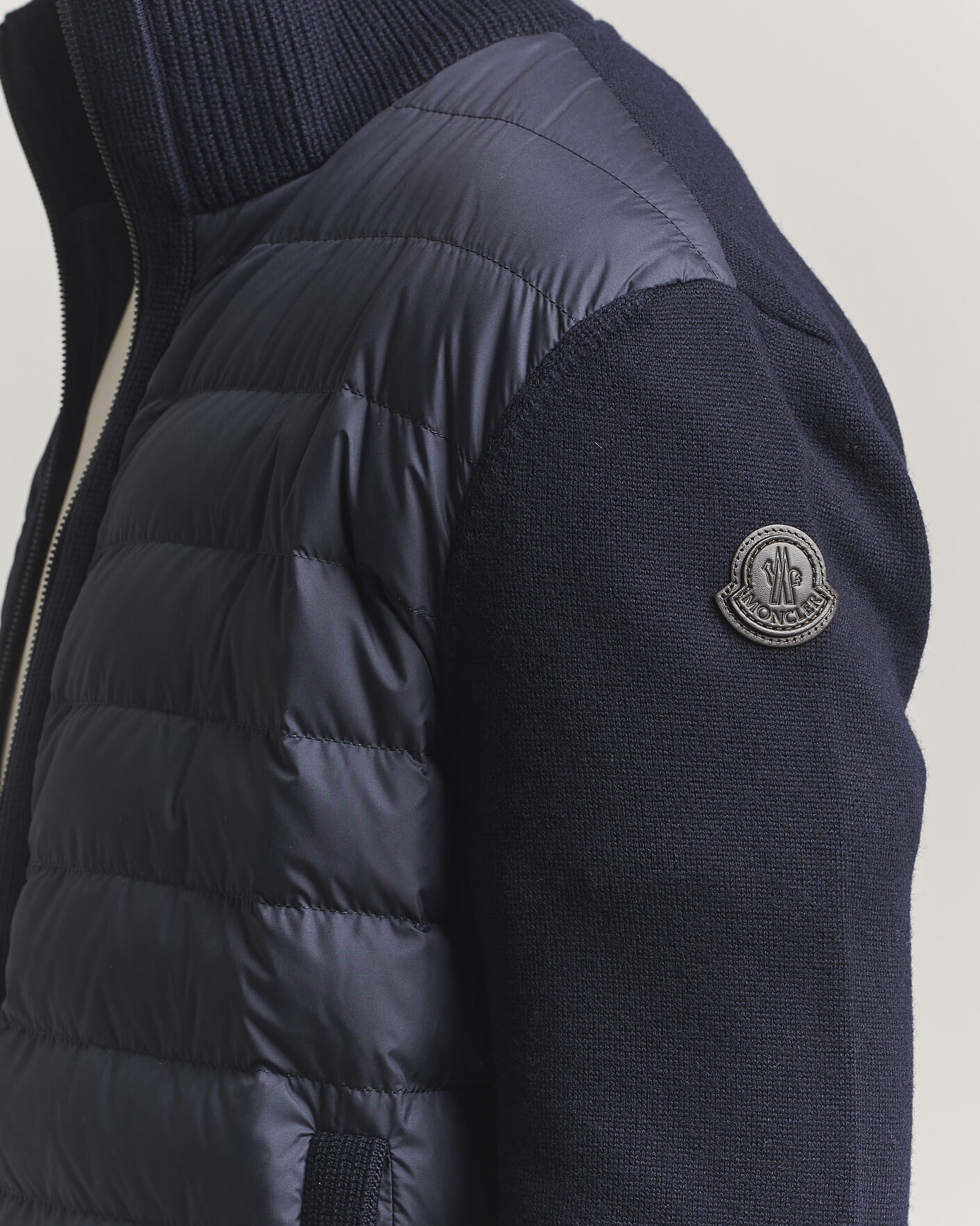 Herr | Jackor | Moncler | Luxury Hybrid Zip Cardigan Navy