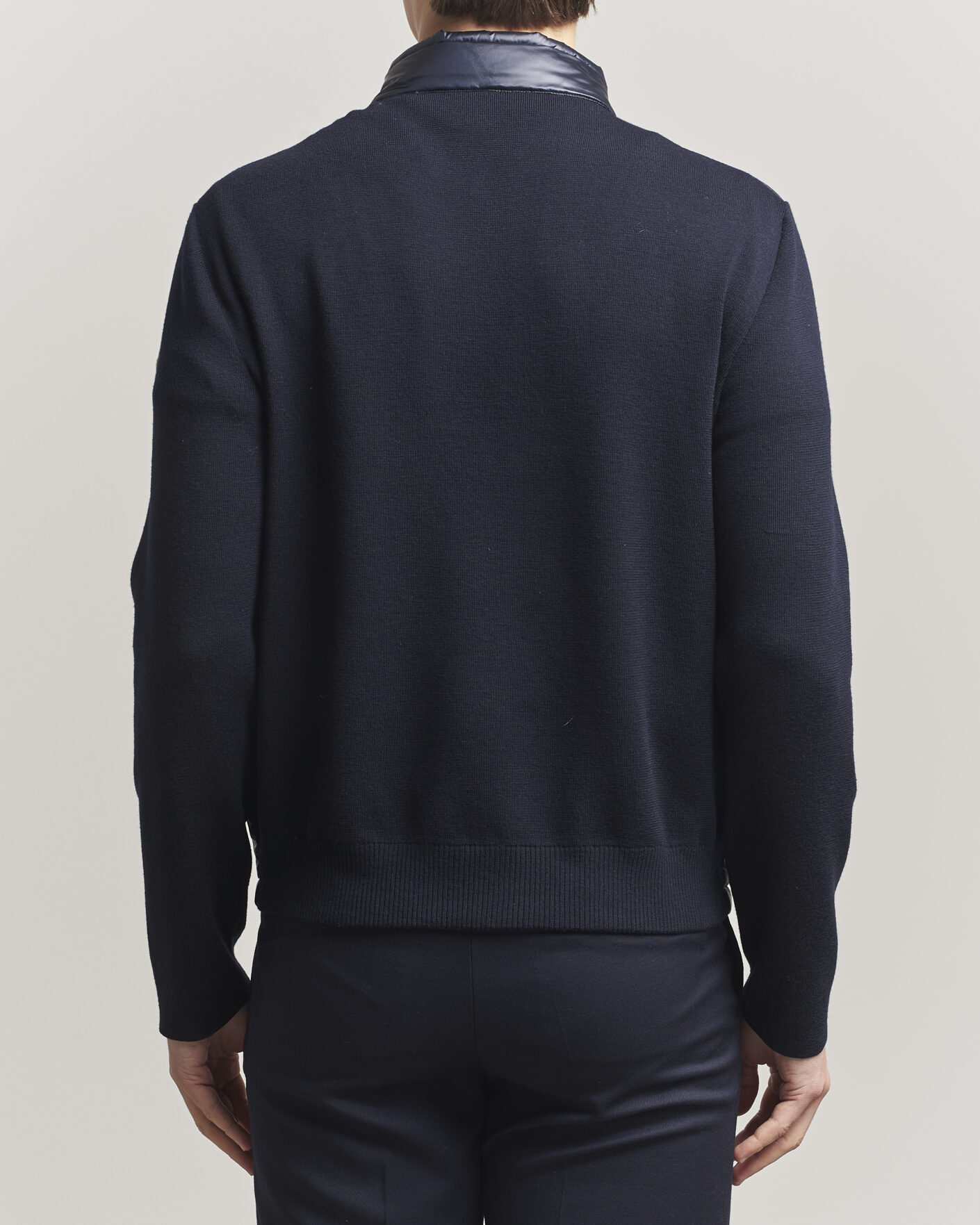 Herr | Jackor | Moncler | Hybrid Laque Zip Cardigan Navy
