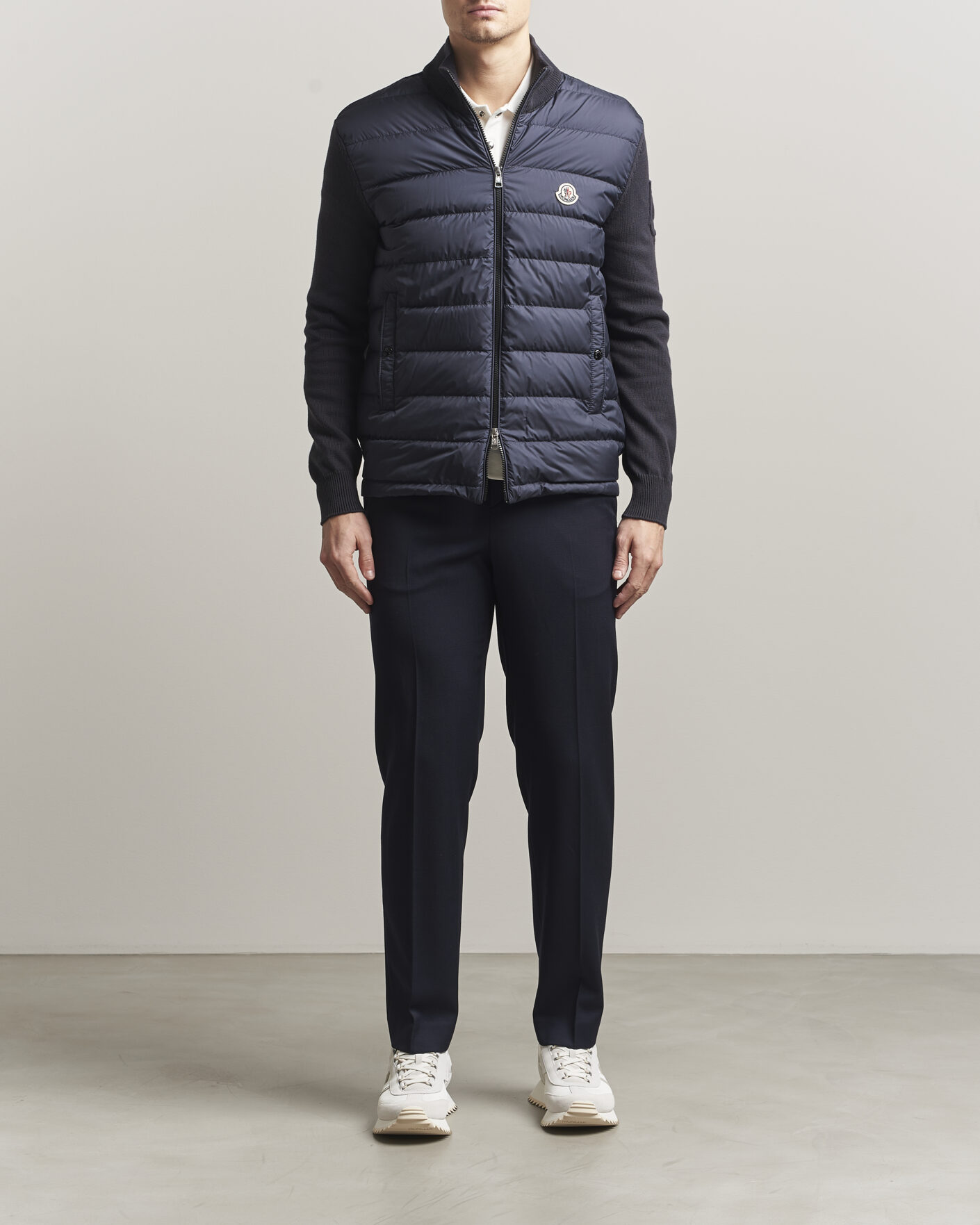 Herr | Jackor | Moncler | Hybrid Zip Cardigan Navy
