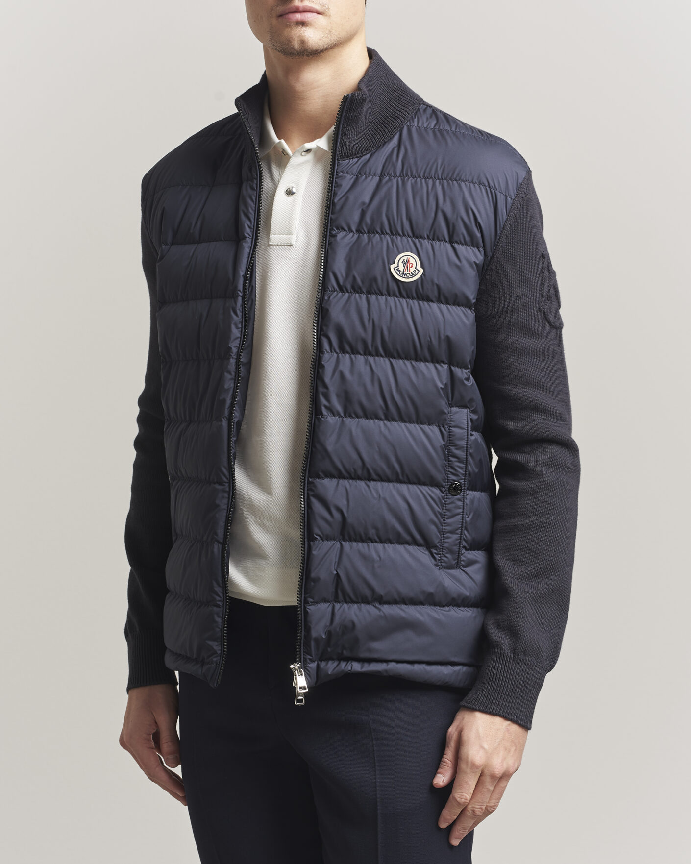 Herr | Jackor | Moncler | Hybrid Zip Cardigan Navy