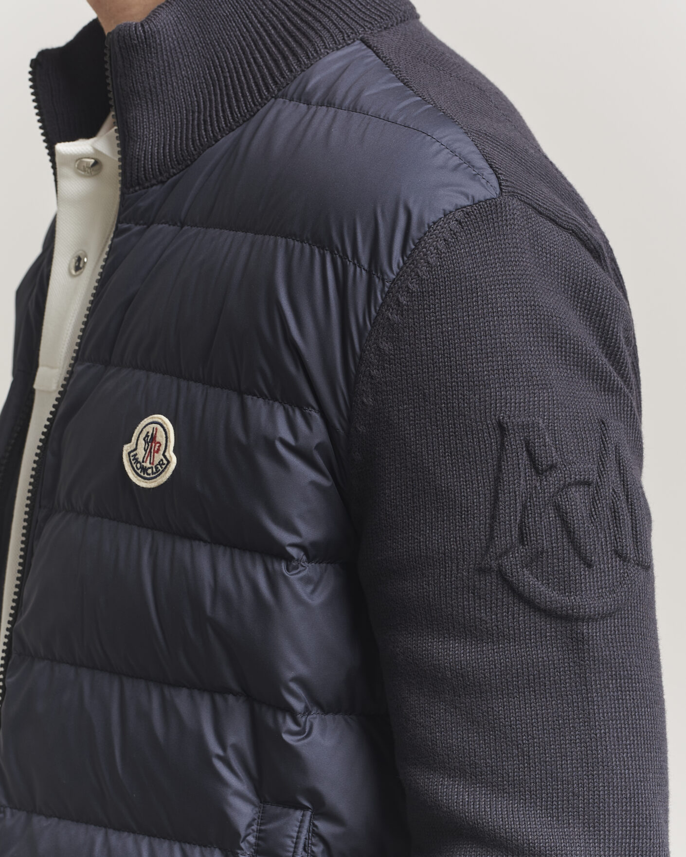Herr | Jackor | Moncler | Hybrid Zip Cardigan Navy