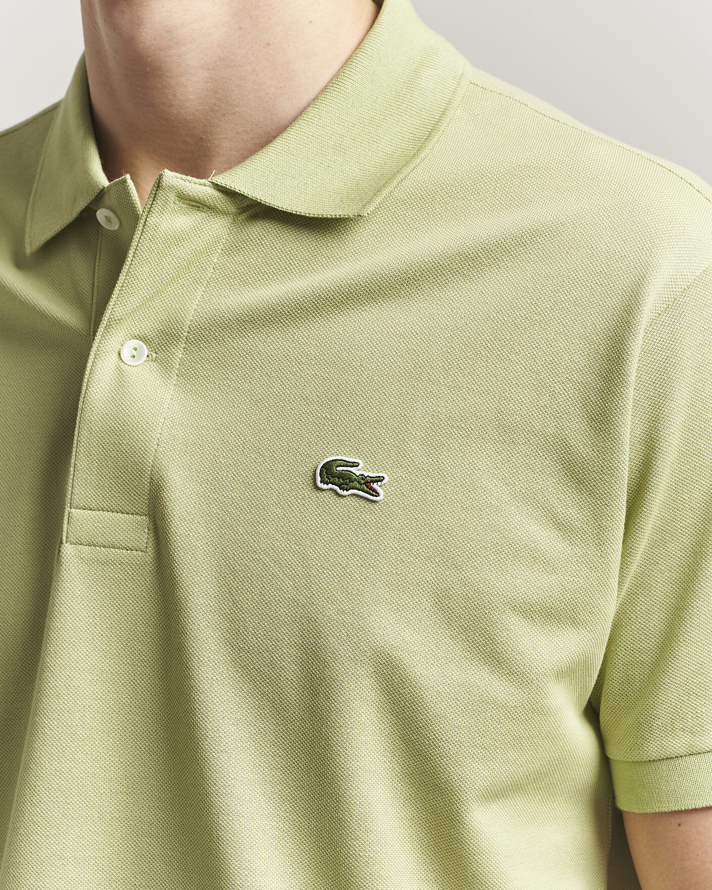 Herr | Pikéer | Lacoste | Original Polo Piké Birch Green