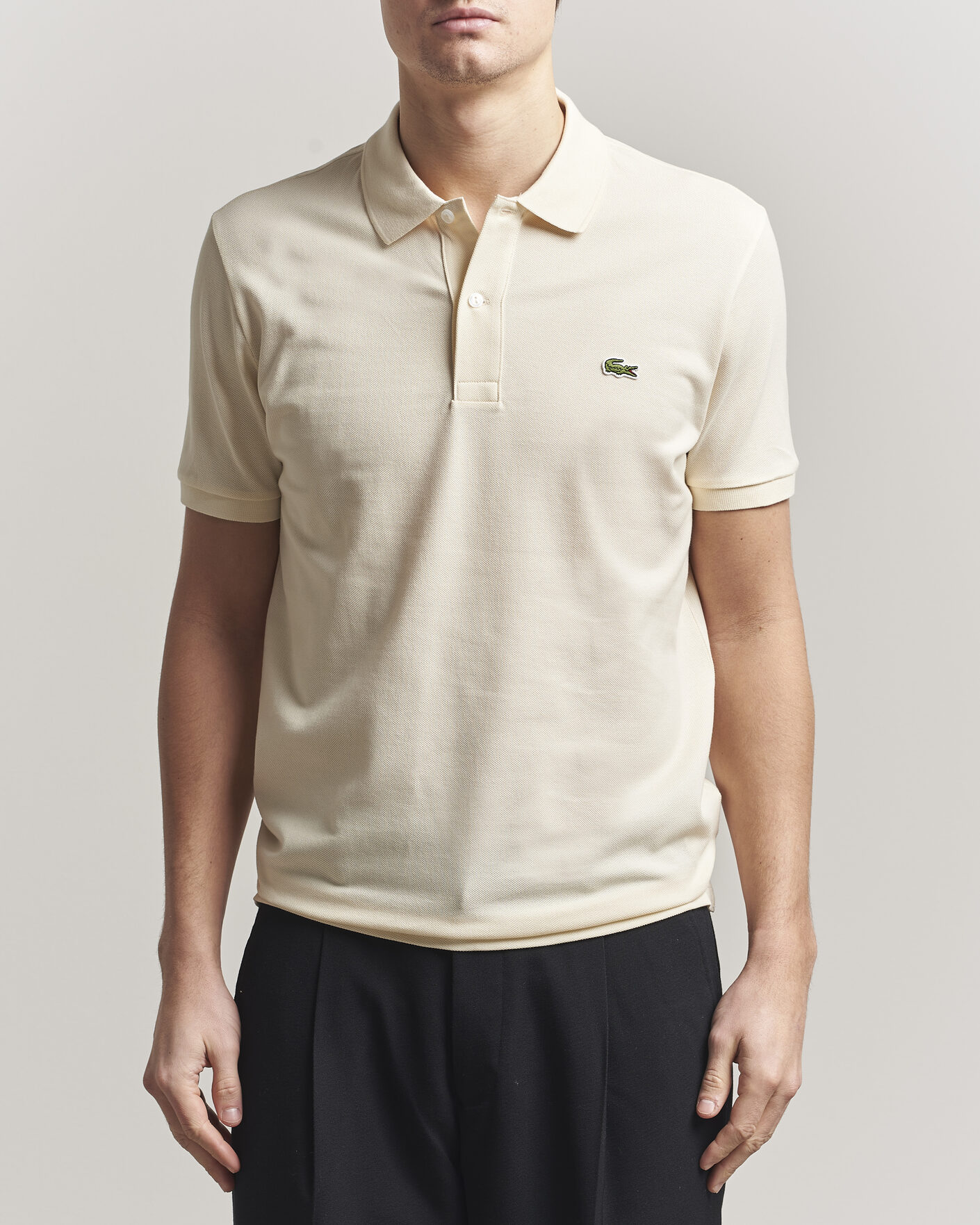 Herr | Pikéer | Lacoste | Slim Fit Polo Piké Naturel Clair