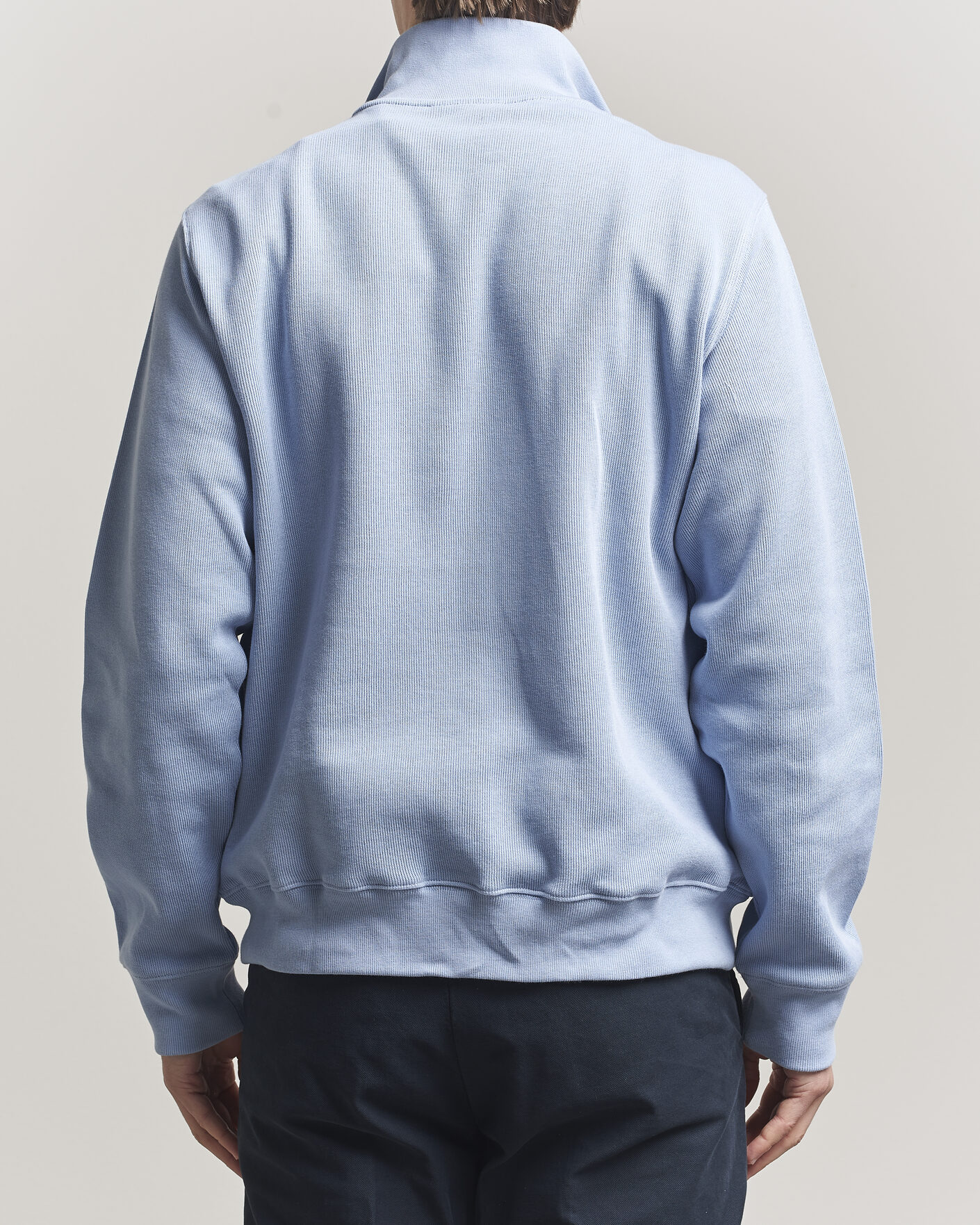 Herr | Tröjor | Lacoste | Rib Interlock Half Zip Aphylla Blue