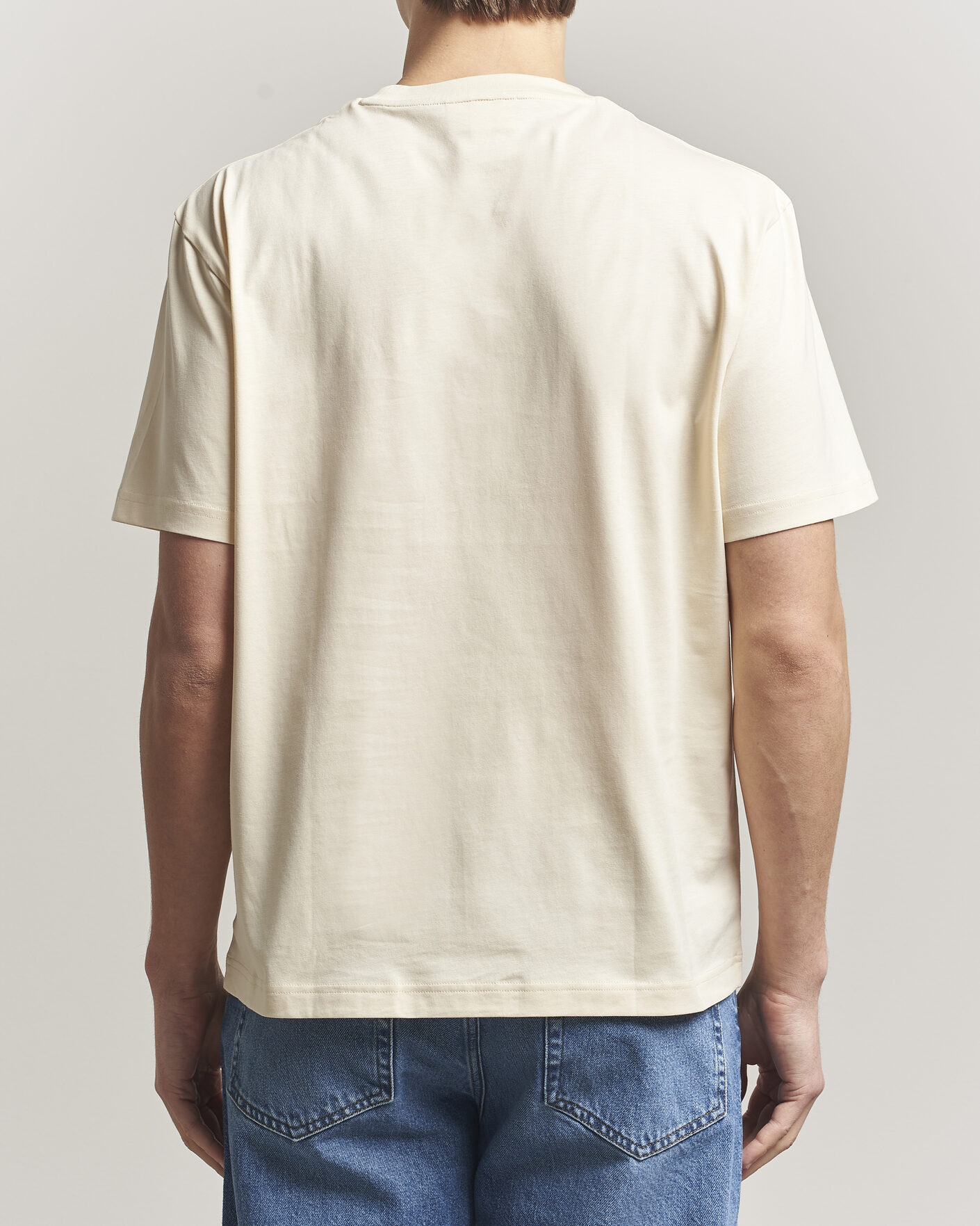 Herr | T-Shirts | Lacoste | Crew Neck T-Shirt Naturel Clair