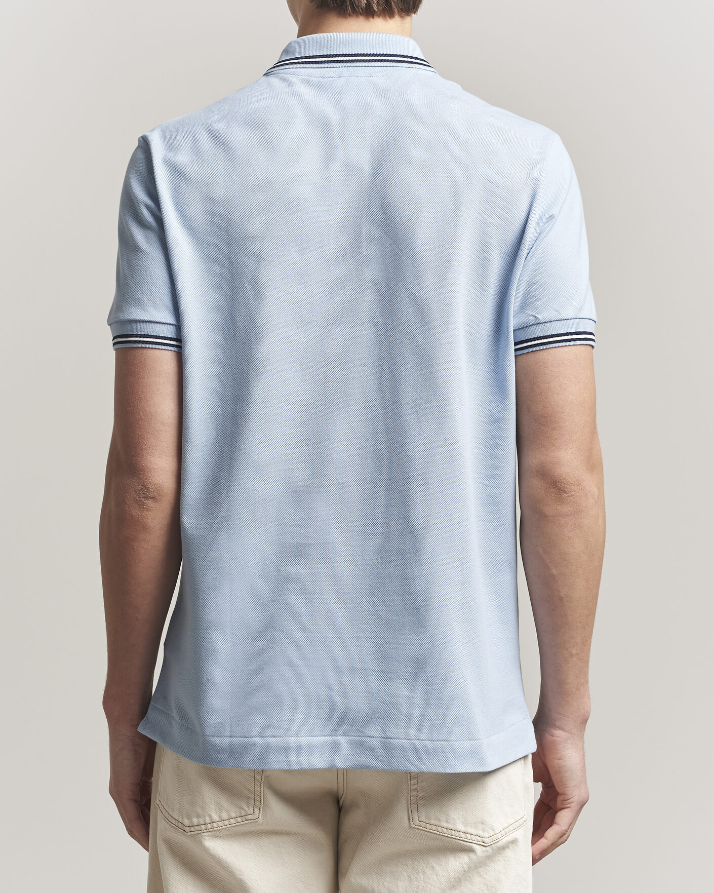 Herr | Pikéer | Lacoste | Original Tipped Polo Piké Chambray