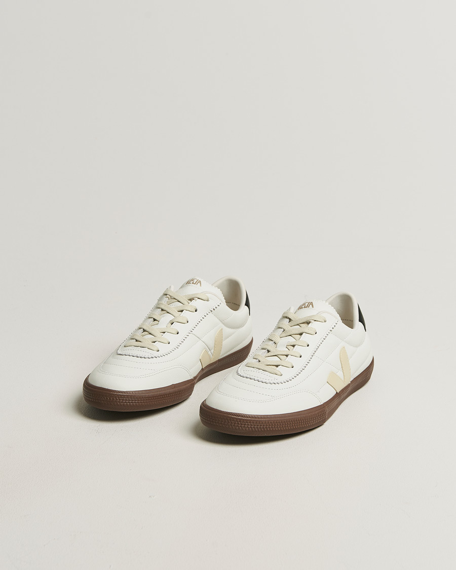 Herr | Sneakers | Veja | Panenka Leather Sneaker White/Black Bark