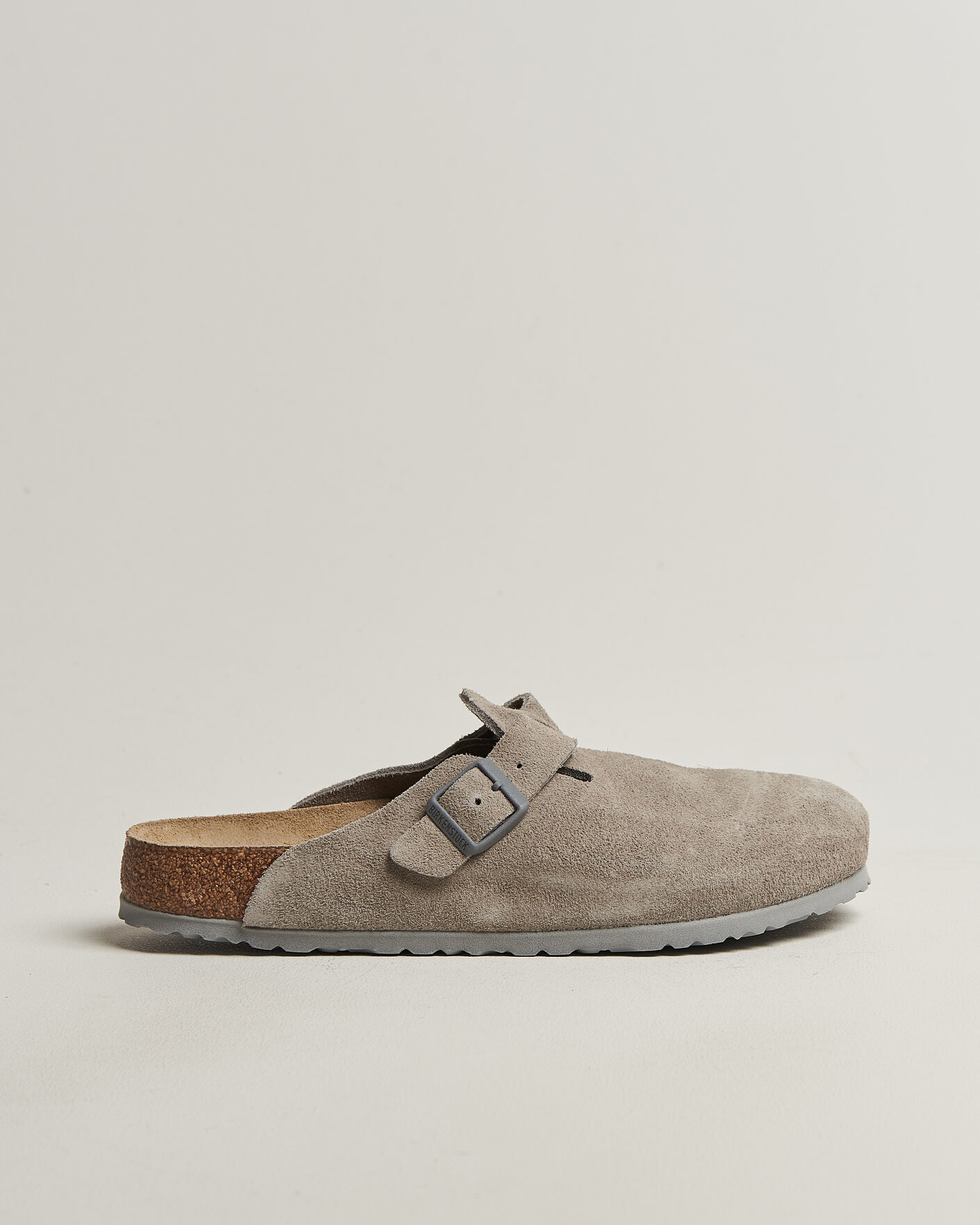 Herr | Sandaler & Tofflor | BIRKENSTOCK | Boston Soft Footbed Stone Coin Suede