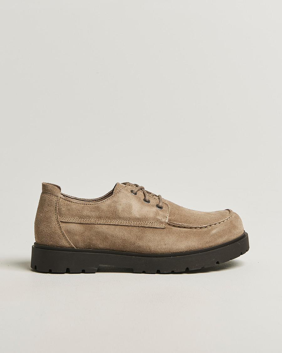 Herr | Oxfords | BIRKENSTOCK | Highwood Moc Lace Gray Taupe Suede