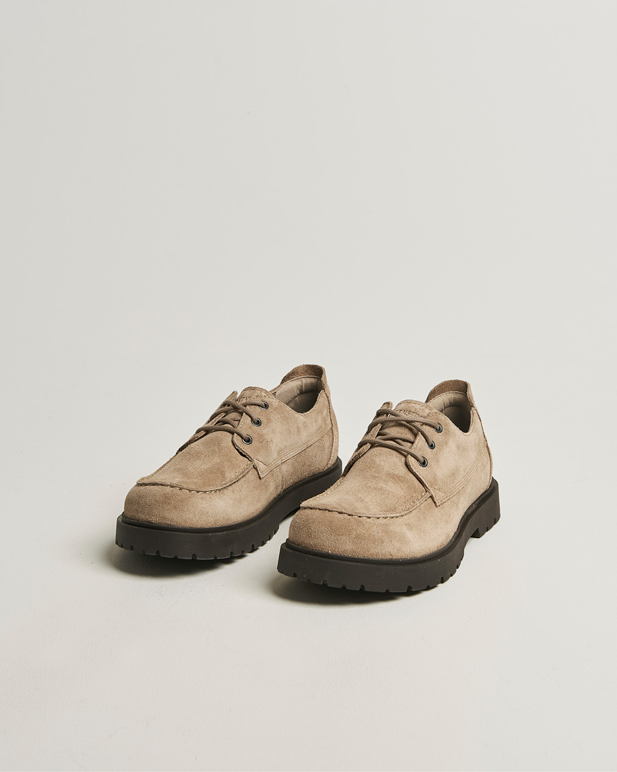 Herr | Oxfords | BIRKENSTOCK | Highwood Moc Lace Gray Taupe Suede