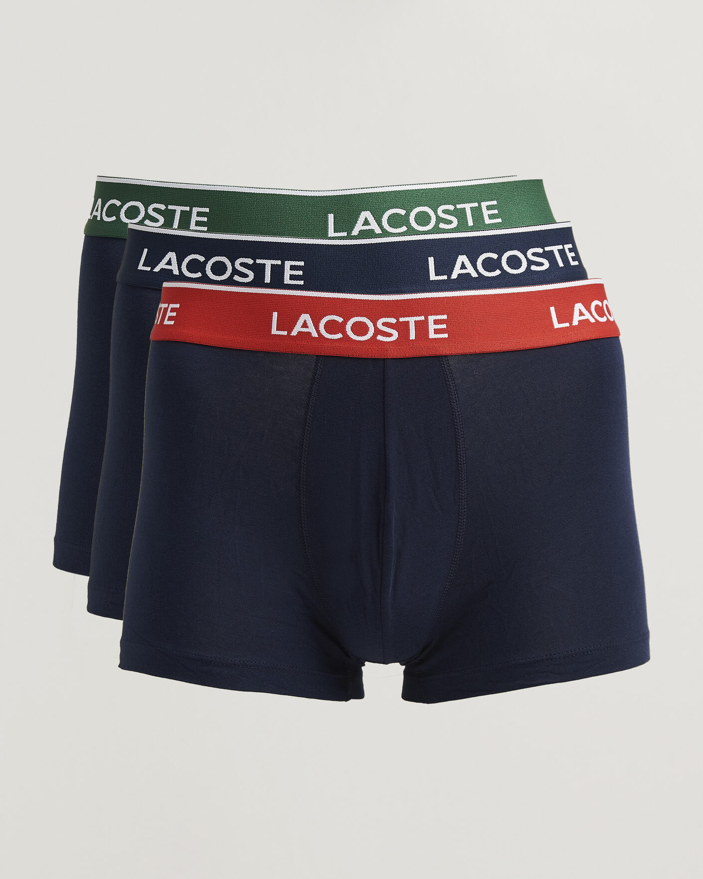 Herr | Underkläder | Lacoste | 3-Pack Stretch Cotton Trunks Navy Blue