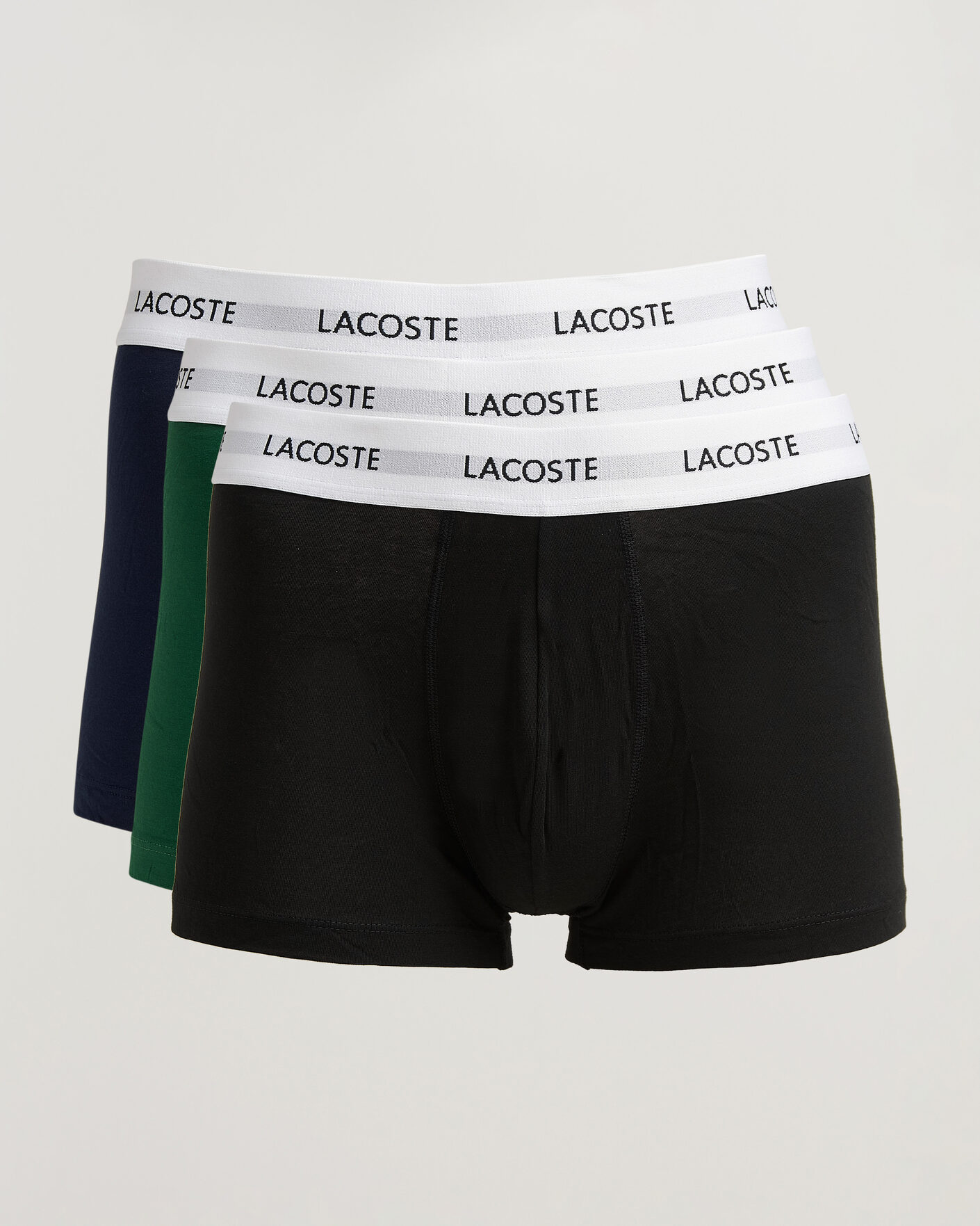 Herr | Underkläder | Lacoste | 3-Pack Stretch Cotton Trunks Black/Green/Blue