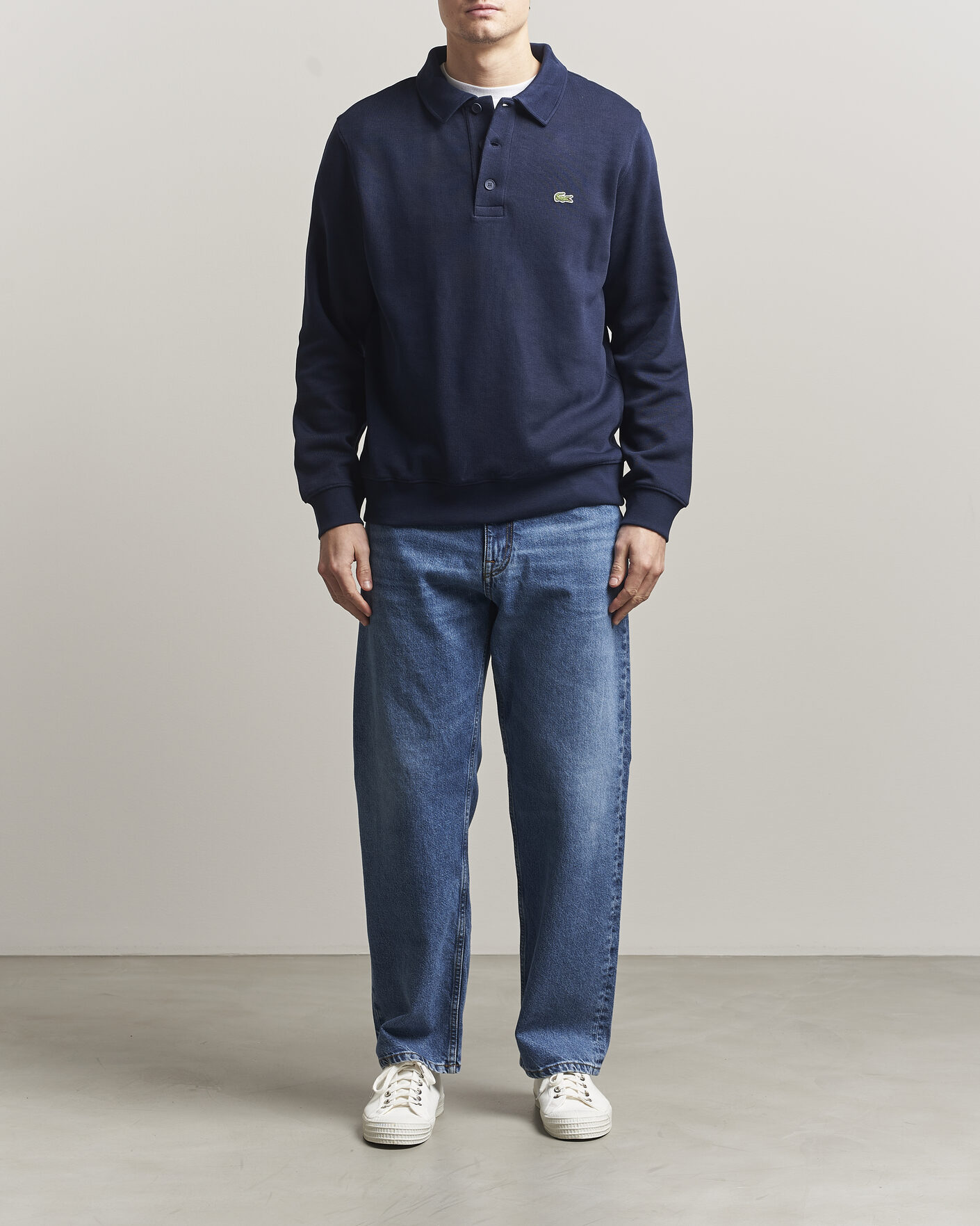 Herr | Tröjor | Lacoste | Polo Sweater Navy Blue
