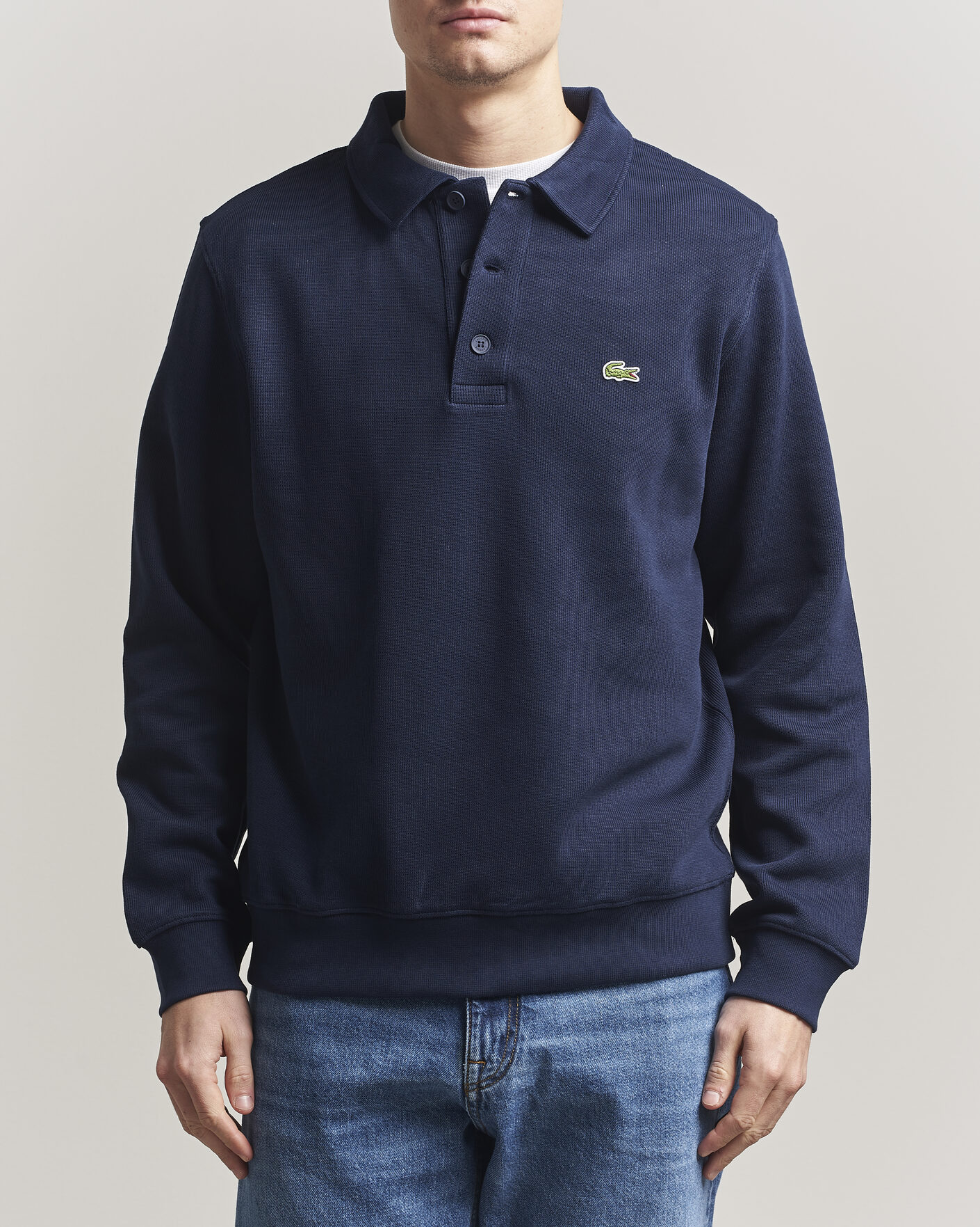 Herr | Tröjor | Lacoste | Polo Sweater Navy Blue