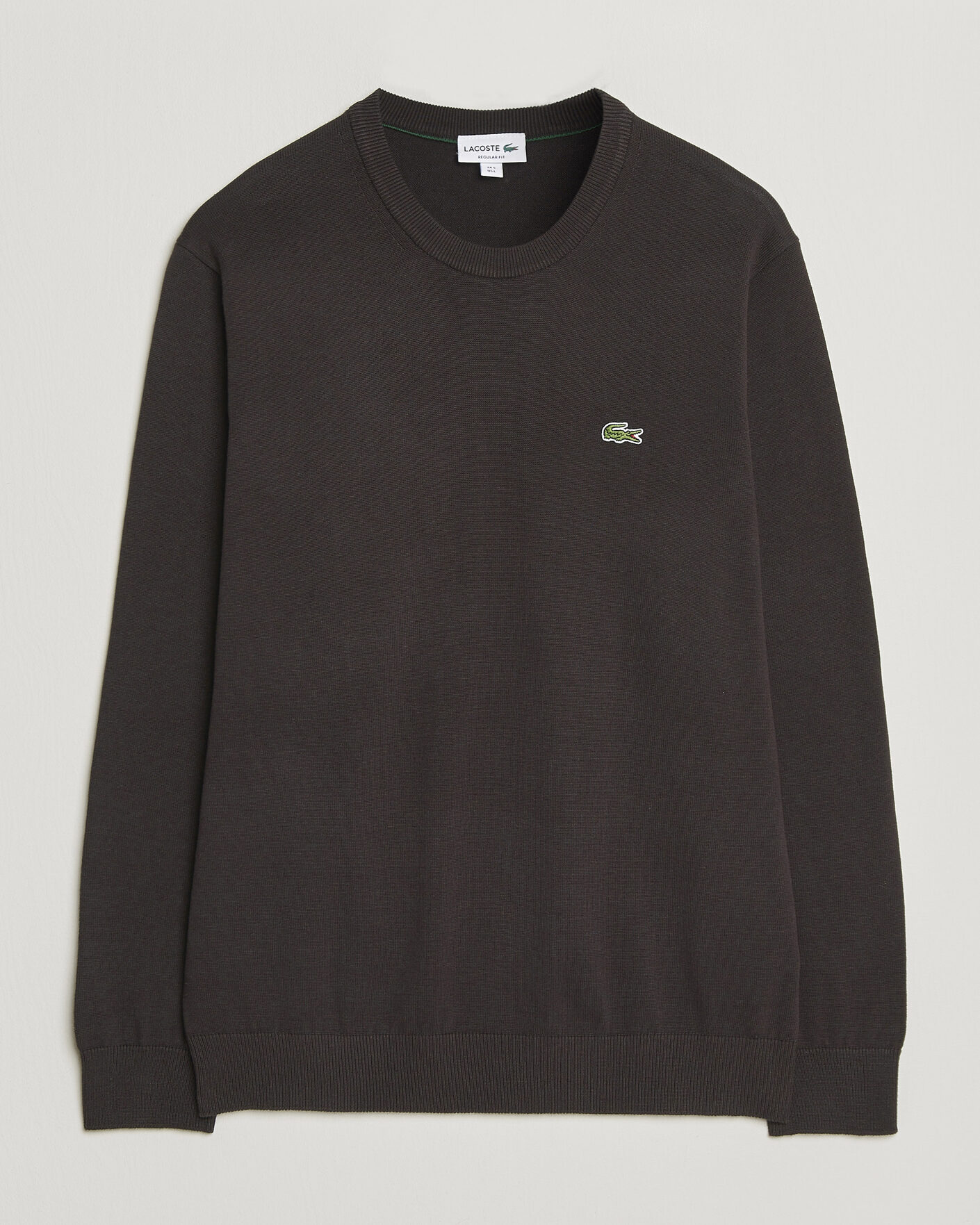 Herr | Tröjor | Lacoste | Cotton Knitted Sweater Buffalo Brown