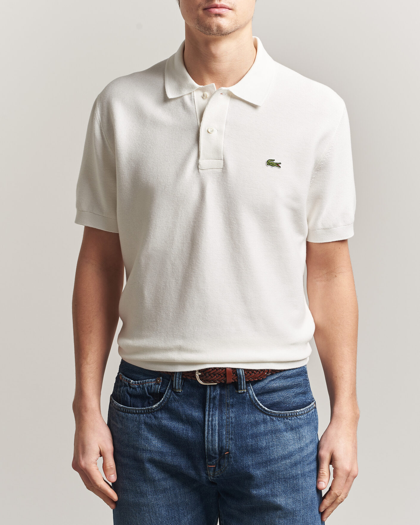 Herr | Pikéer | Lacoste | Cotton Knitted Polo Flour
