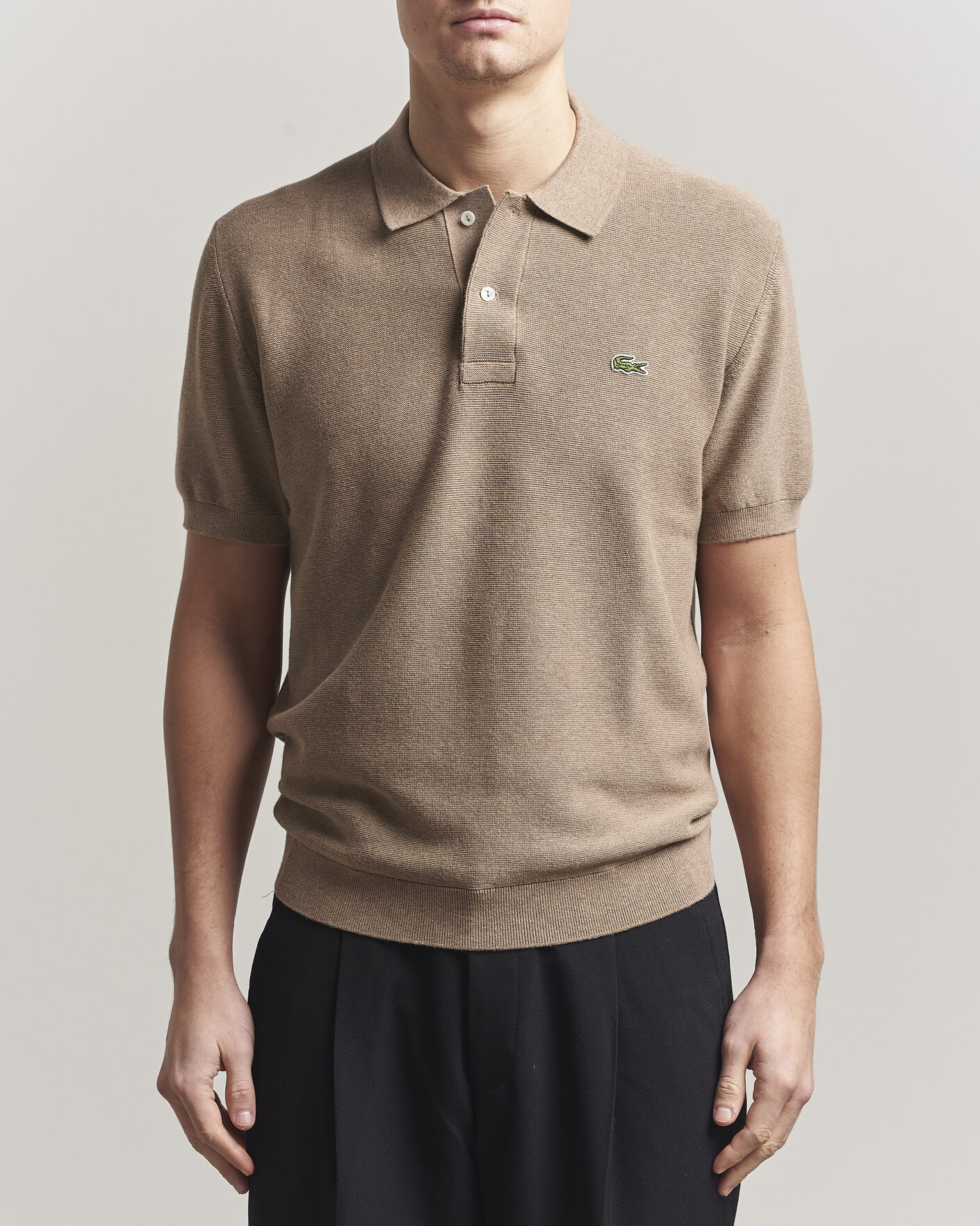 Herr | Pikéer | Lacoste | Cotton Knitted Polo Viennois Heather