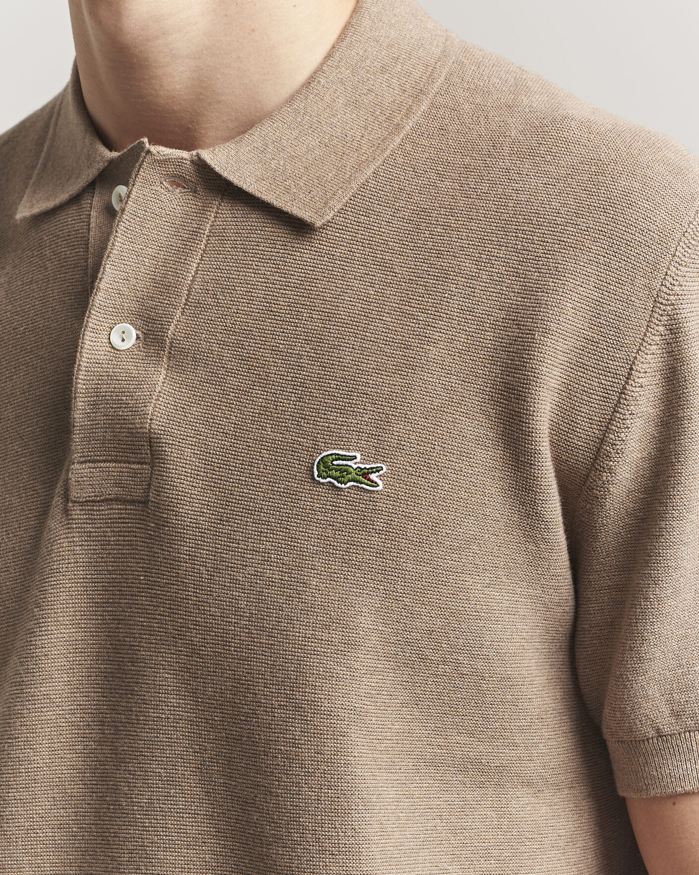 Herr | Pikéer | Lacoste | Cotton Knitted Polo Viennois Heather
