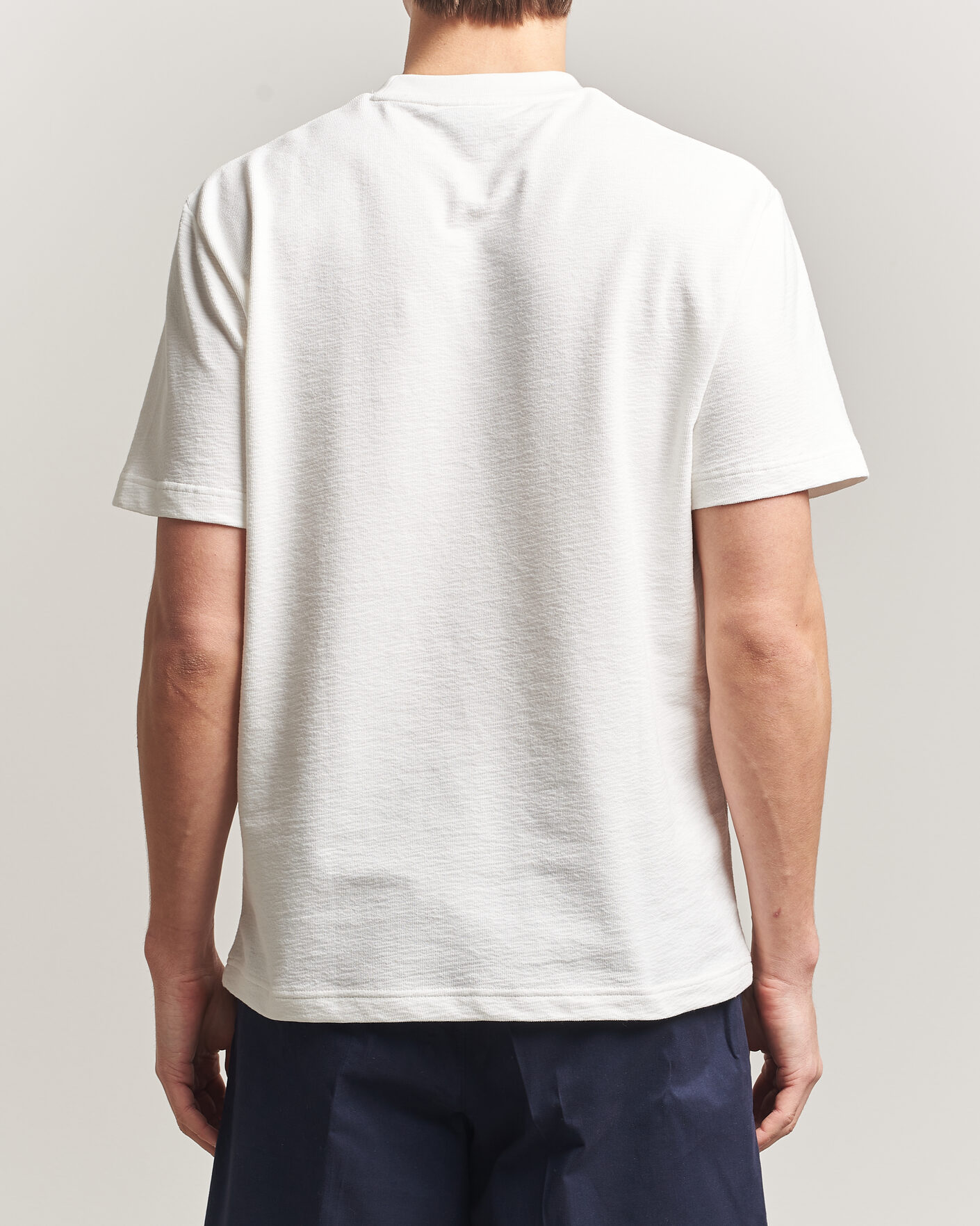 Herr | T-Shirts | Lacoste | Textured Cotton T-Shirt Flour