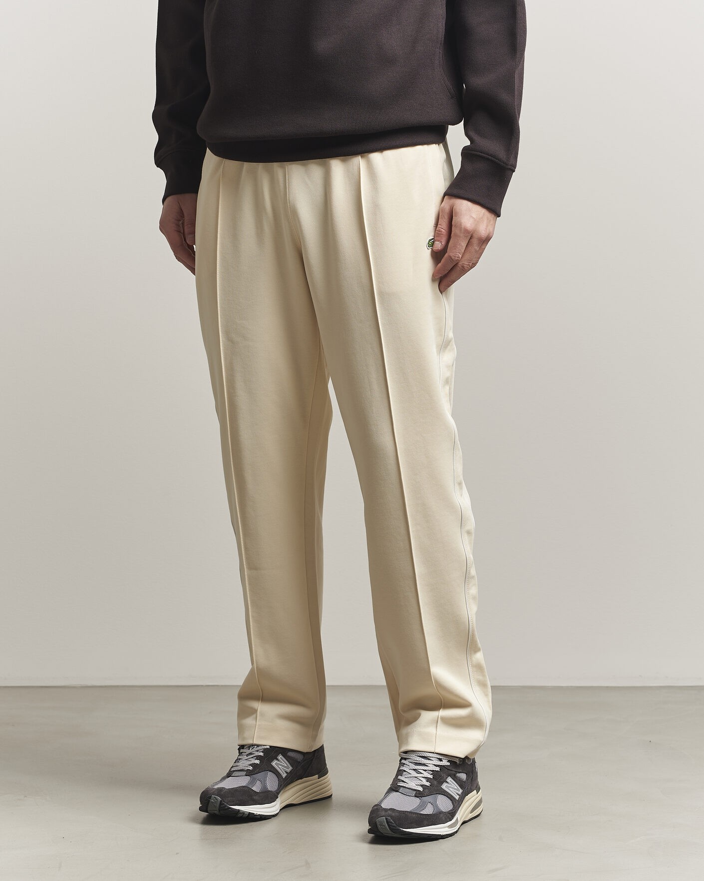 Herr | Byxor | Lacoste | Piqué Track Pants Naturel Clair
