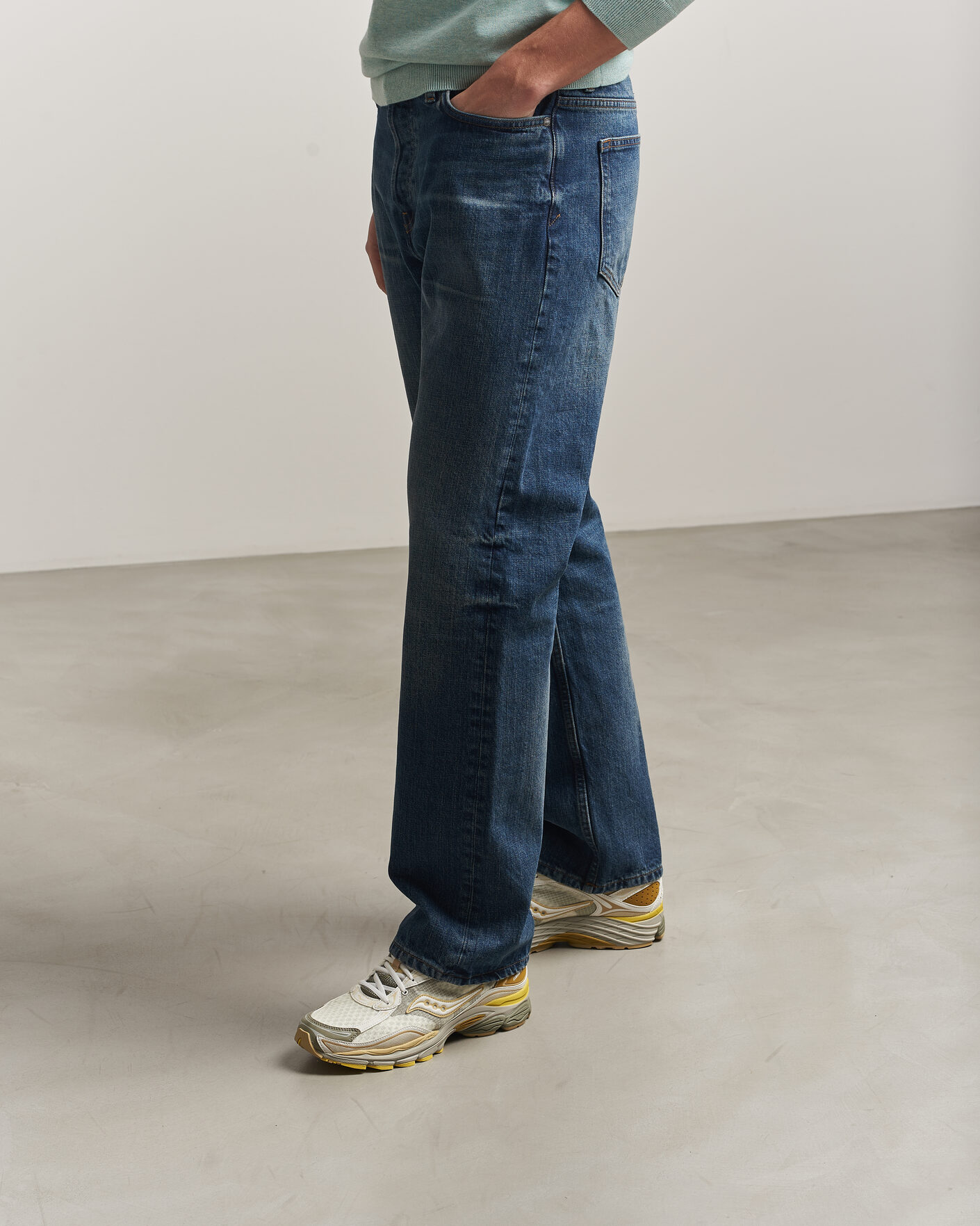 Herr | Sneakers | Saucony | Progrid Omni 9 Ripstop Running Sneaker Ivory/Moss