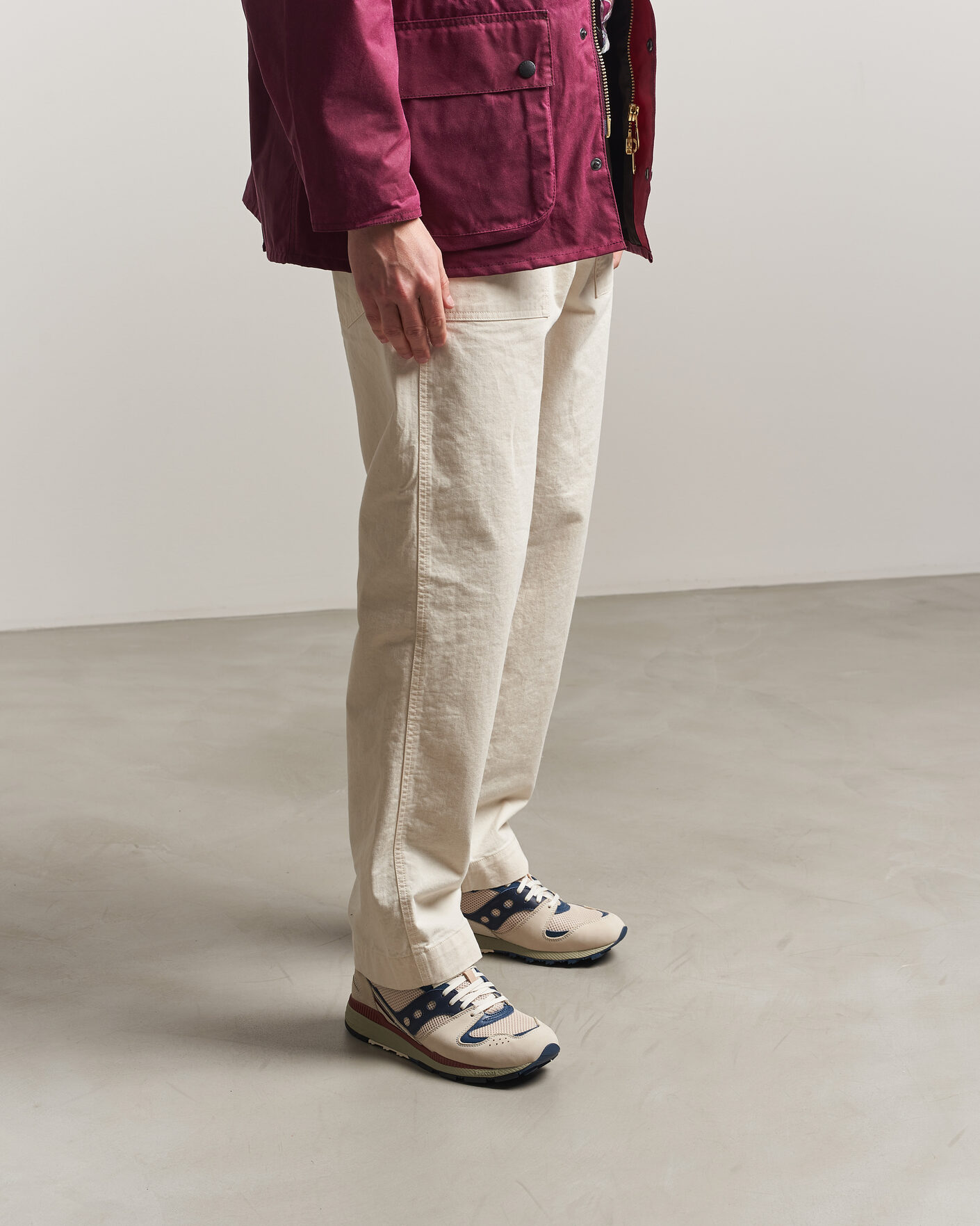 Herr | Sneakers | Saucony | Azura Lux Running Sneaker Tofu/Dress Blue