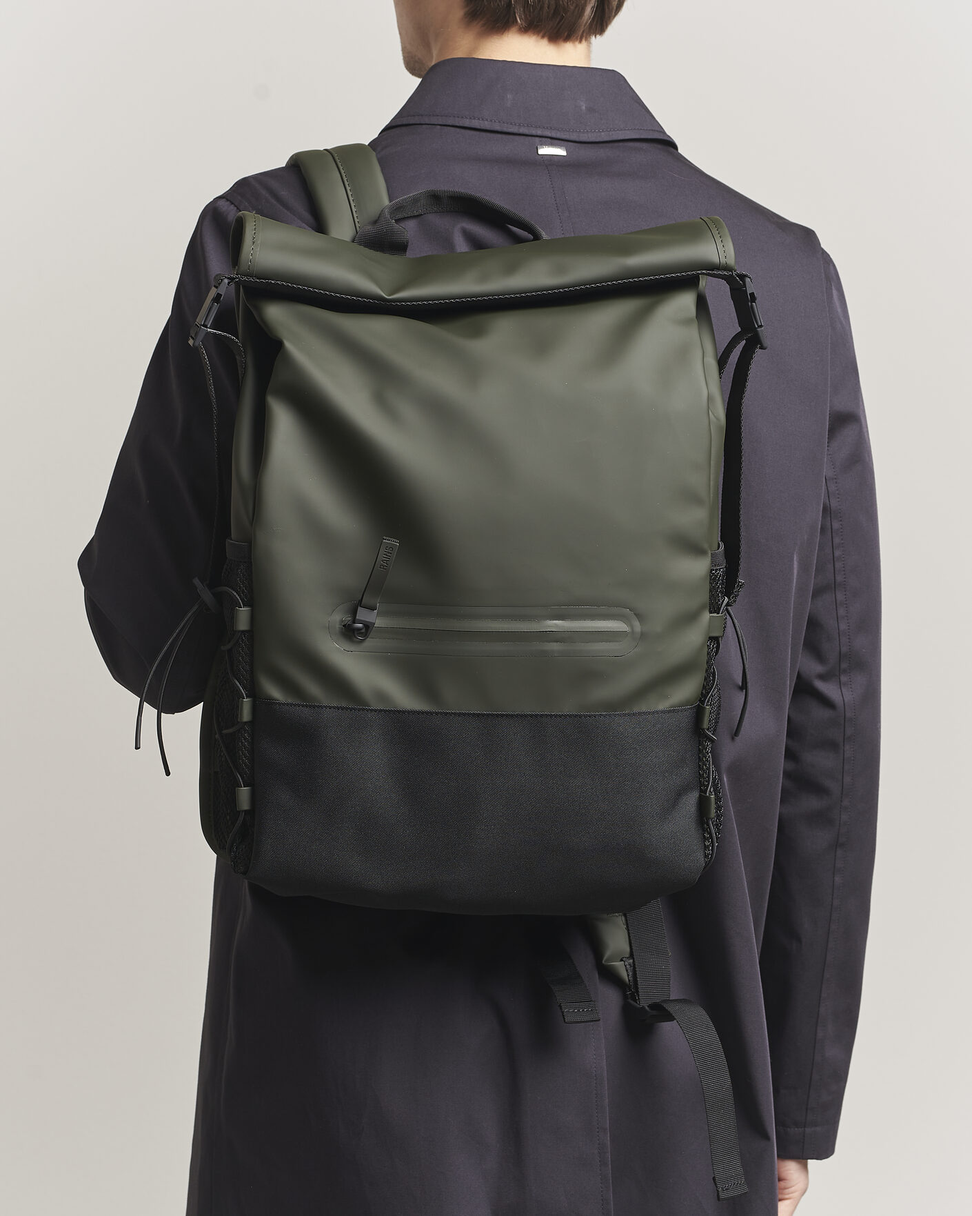 Herr | Väskor | RAINS | Trail Mountaineer Rolltop Backpack Green