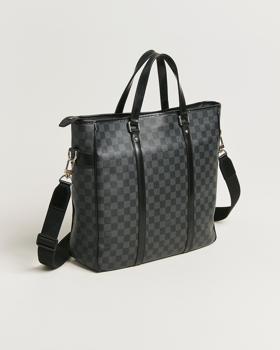 Herr | Pre-Owned & Vintage Bags | Louis Vuitton Pre-Owned | Tadao Tote Bag Damier Graphite