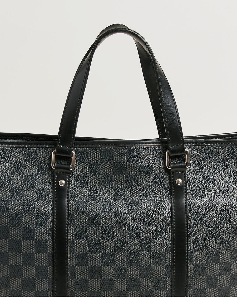 Herr | Pre-Owned & Vintage Bags | Louis Vuitton Pre-Owned | Tadao Tote Bag Damier Graphite