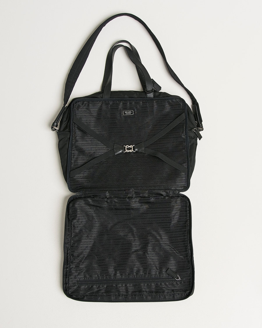 Herr | Pre-Owned & Vintage Bags | Prada Pre-Owned | Tessuto Nylon Document Bag Black