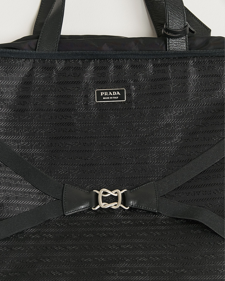 Herr | Pre-Owned & Vintage Bags | Prada Pre-Owned | Tessuto Nylon Document Bag Black