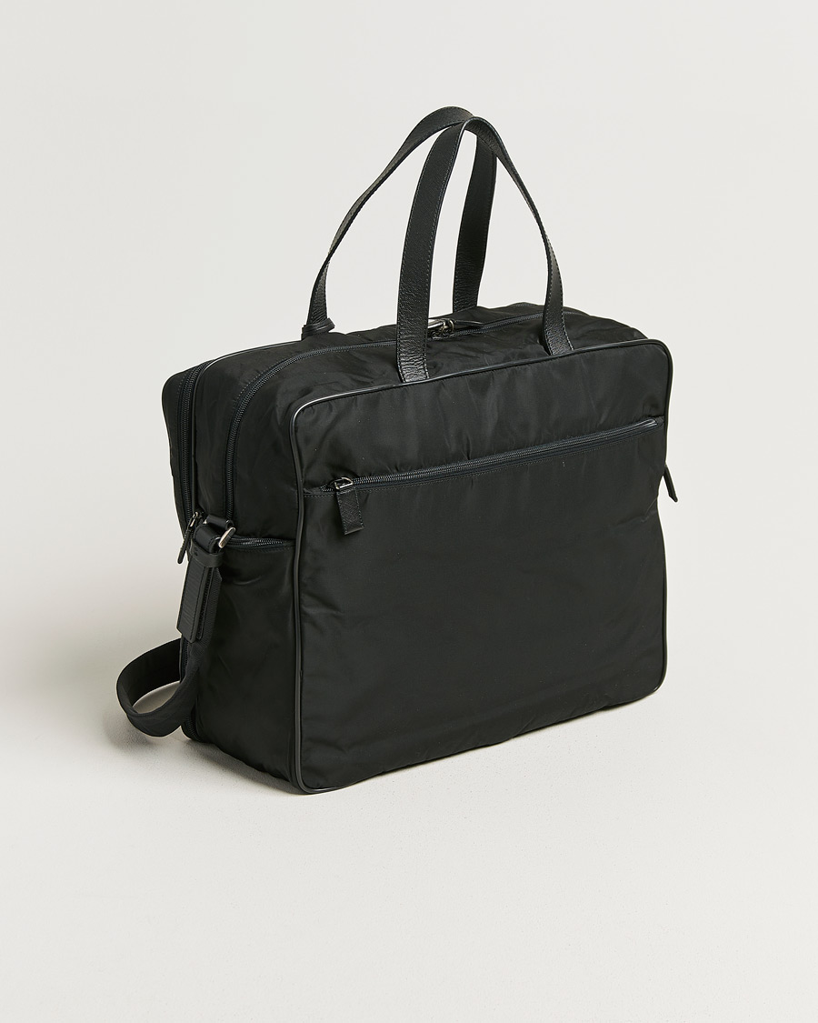 Herr | Pre-Owned & Vintage Bags | Prada Pre-Owned | Tessuto Nylon Document Bag Black