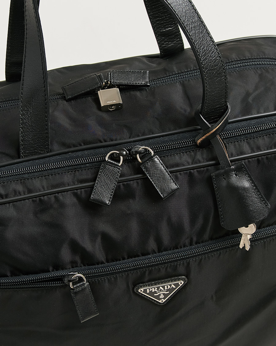 Herr | Pre-Owned & Vintage Bags | Prada Pre-Owned | Tessuto Nylon Document Bag Black