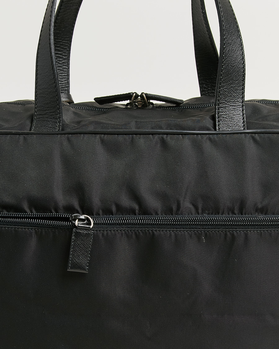Herr | Pre-Owned & Vintage Bags | Prada Pre-Owned | Tessuto Nylon Document Bag Black