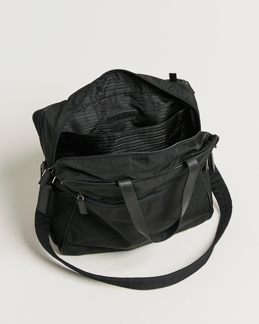 Herr | Pre-Owned & Vintage Bags | Prada Pre-Owned | Tessuto Nylon Document Bag Black