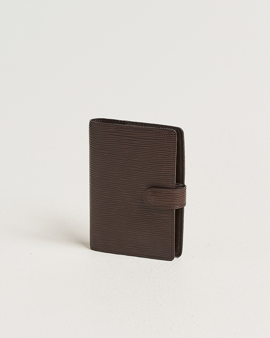 Herr | Pre-Owned & Vintage Bags | Louis Vuitton Pre-Owned | Small Ring Agenda Cover Epi Leather Brown