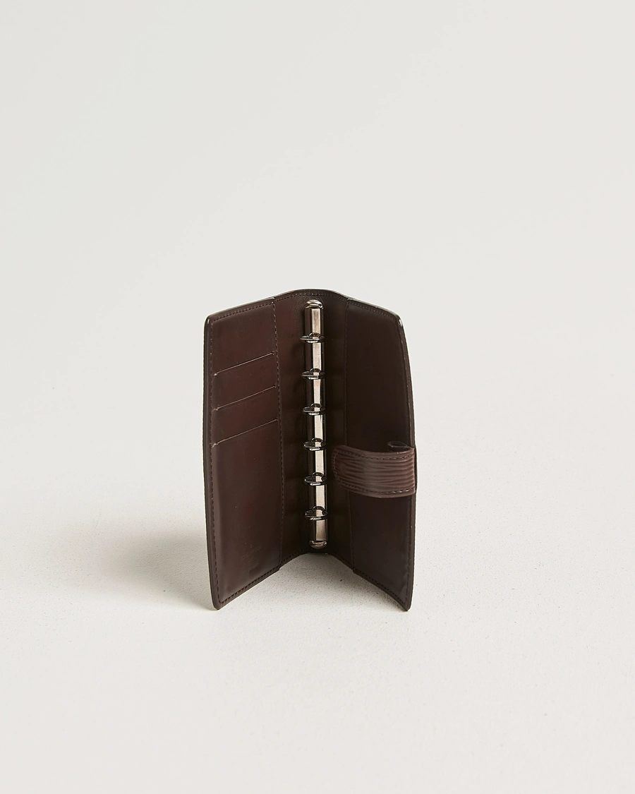 Herr | Pre-Owned & Vintage Bags | Louis Vuitton Pre-Owned | Small Ring Agenda Cover Epi Leather Brown
