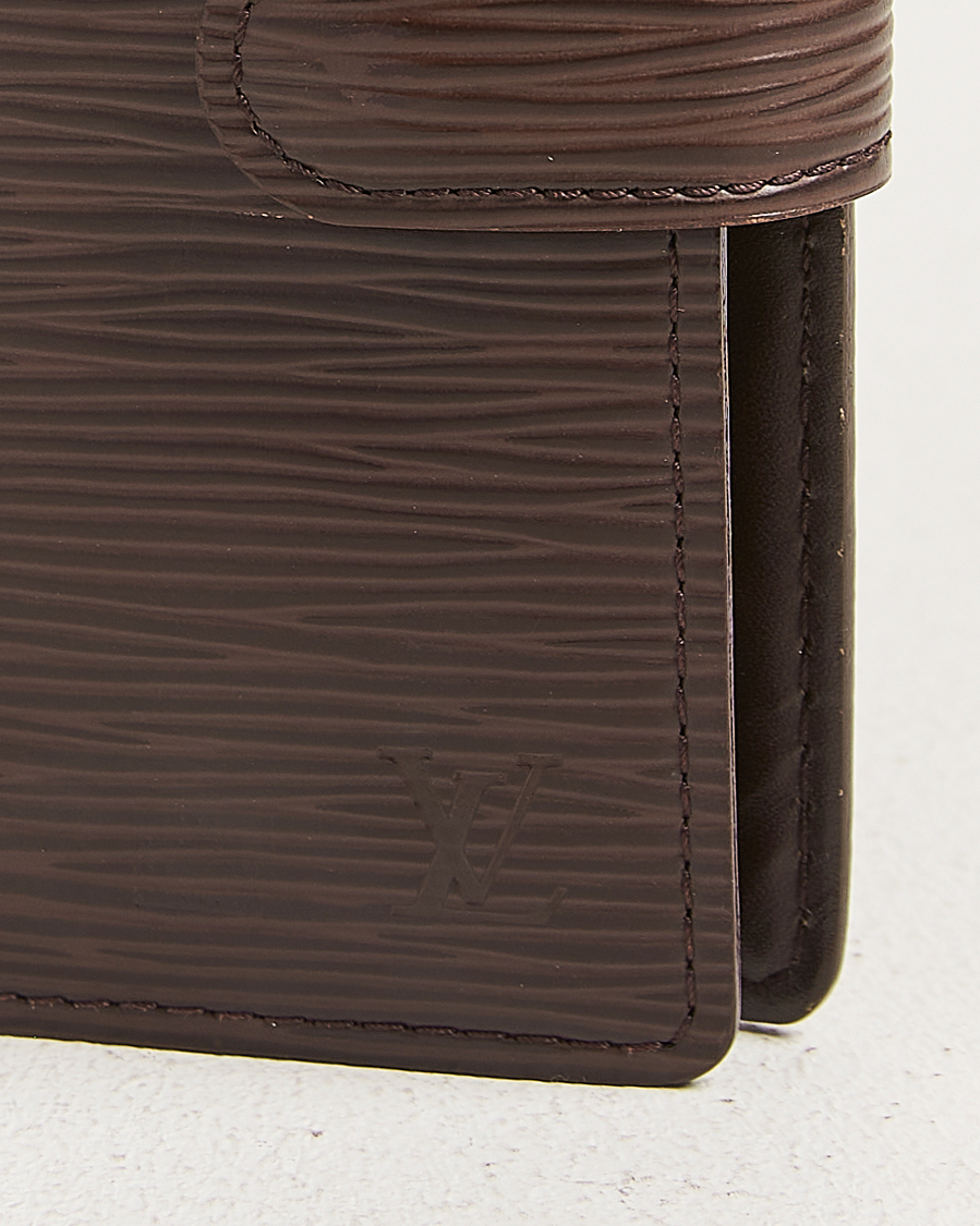 Herr | Pre-Owned & Vintage Bags | Louis Vuitton Pre-Owned | Small Ring Agenda Cover Epi Leather Brown