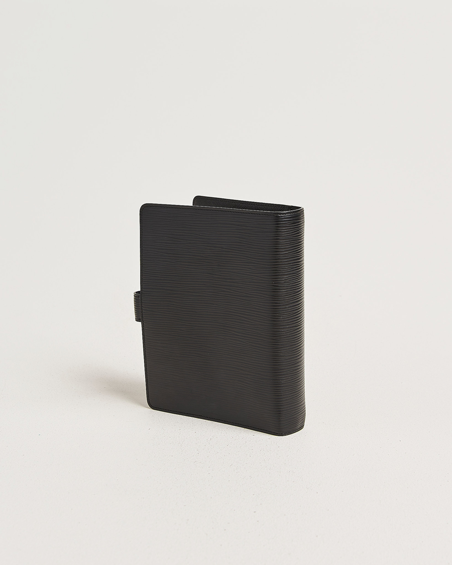 Herr | Pre-Owned & Vintage Bags | Louis Vuitton Pre-Owned | Medium Ring Agenda Cover Epi Leather Black