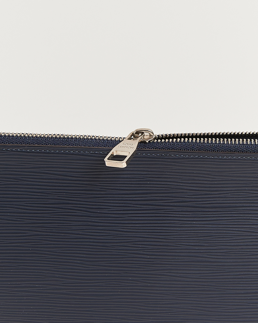 Herr | Pre-Owned & Vintage Bags | Louis Vuitton Pre-Owned | Porte Documents Epi Leather Navy