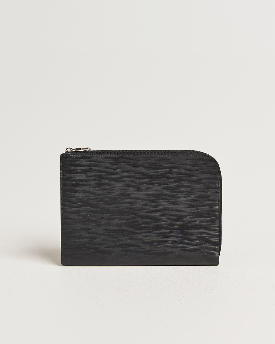 Herr | Pre-Owned & Vintage Bags | Louis Vuitton Pre-Owned | Porte Documents Epi Leather Black