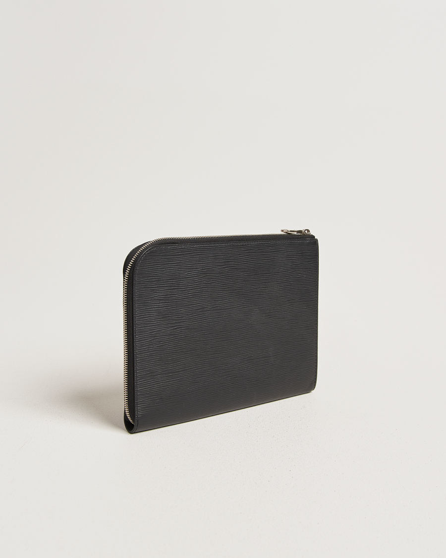 Herr | Pre-Owned & Vintage Bags | Louis Vuitton Pre-Owned | Porte Documents Epi Leather Black