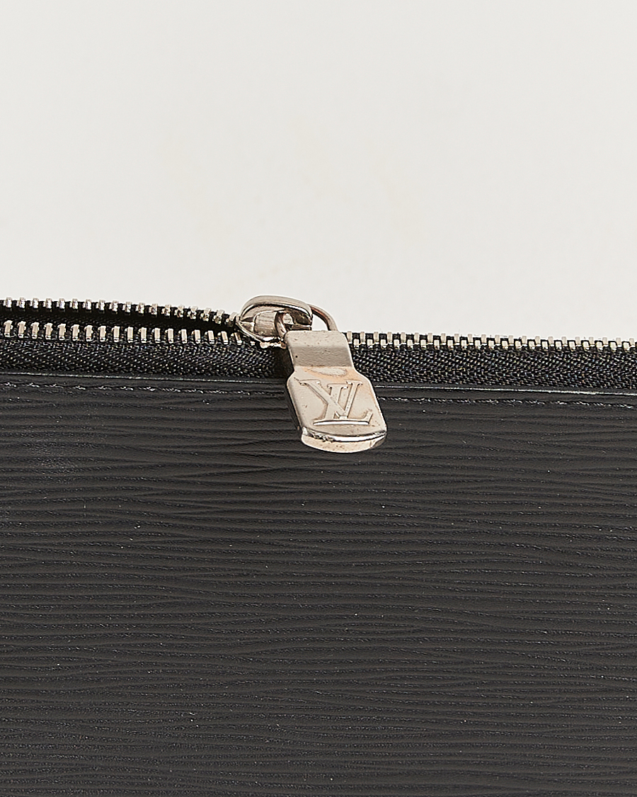 Herr | Pre-Owned & Vintage Bags | Louis Vuitton Pre-Owned | Porte Documents Epi Leather Black