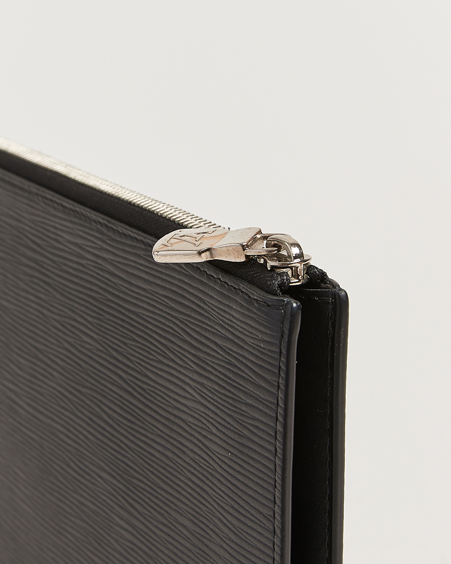 Herr | Pre-Owned & Vintage Bags | Louis Vuitton Pre-Owned | Porte Documents Epi Leather Black