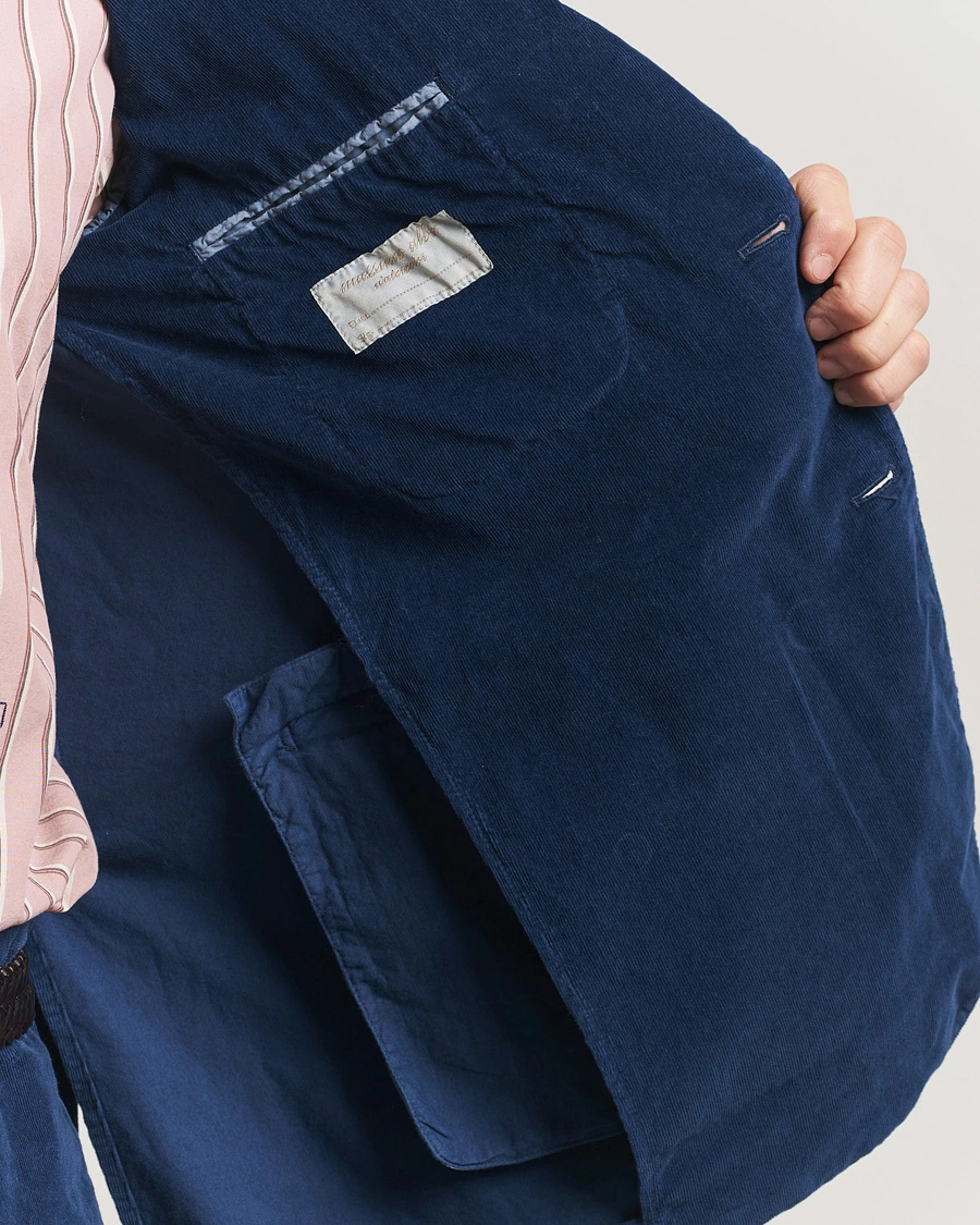 Herr | Kostymer | Massimo Alba | Sloop Corduroy Suit Midnight Blue